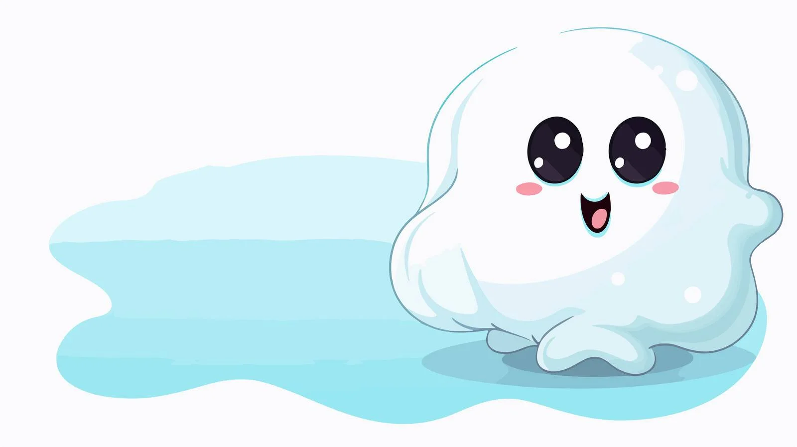 Friendly Ghost Message Illustration — free download from Dotvec