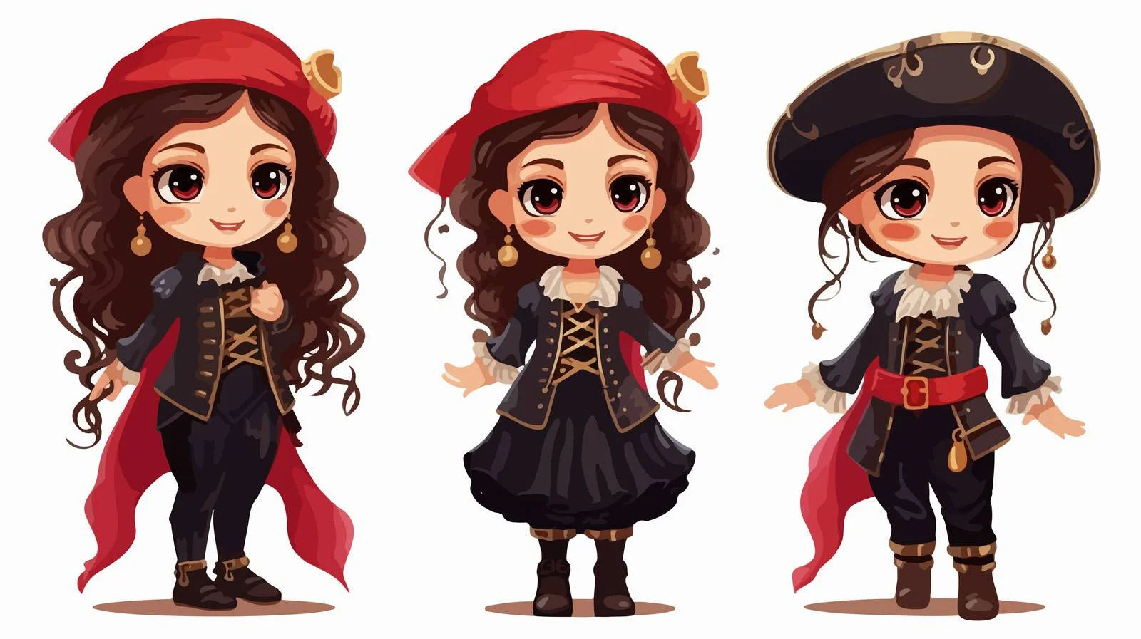 Adorable Little Pirate Celebrating Halloween — free download from Dotvec