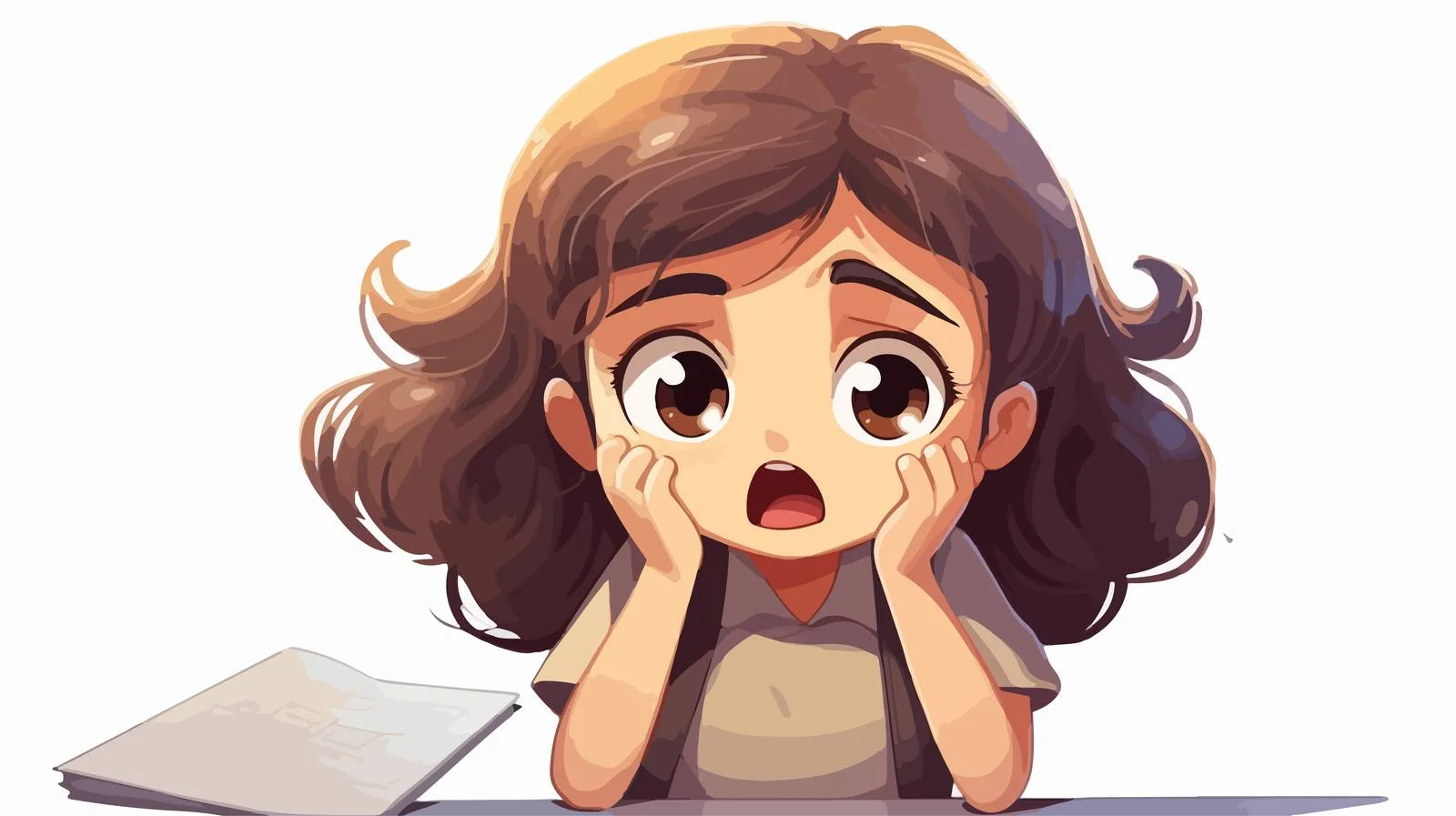 Young Student Upset Over Poor Grade — free download from Dotvec