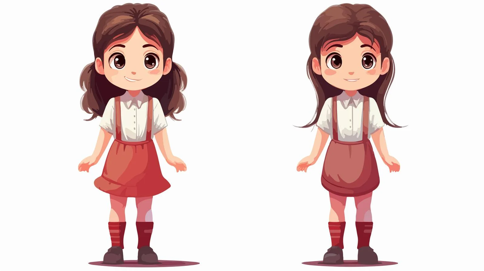 Adorable Girl with Hiccup Cartoon — free download from Dotvec