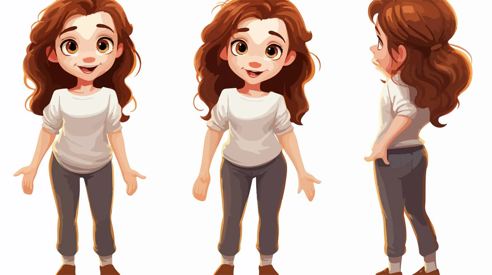 Adorable Girl with Hiccup Cartoon Illustration — free download from Dotvec