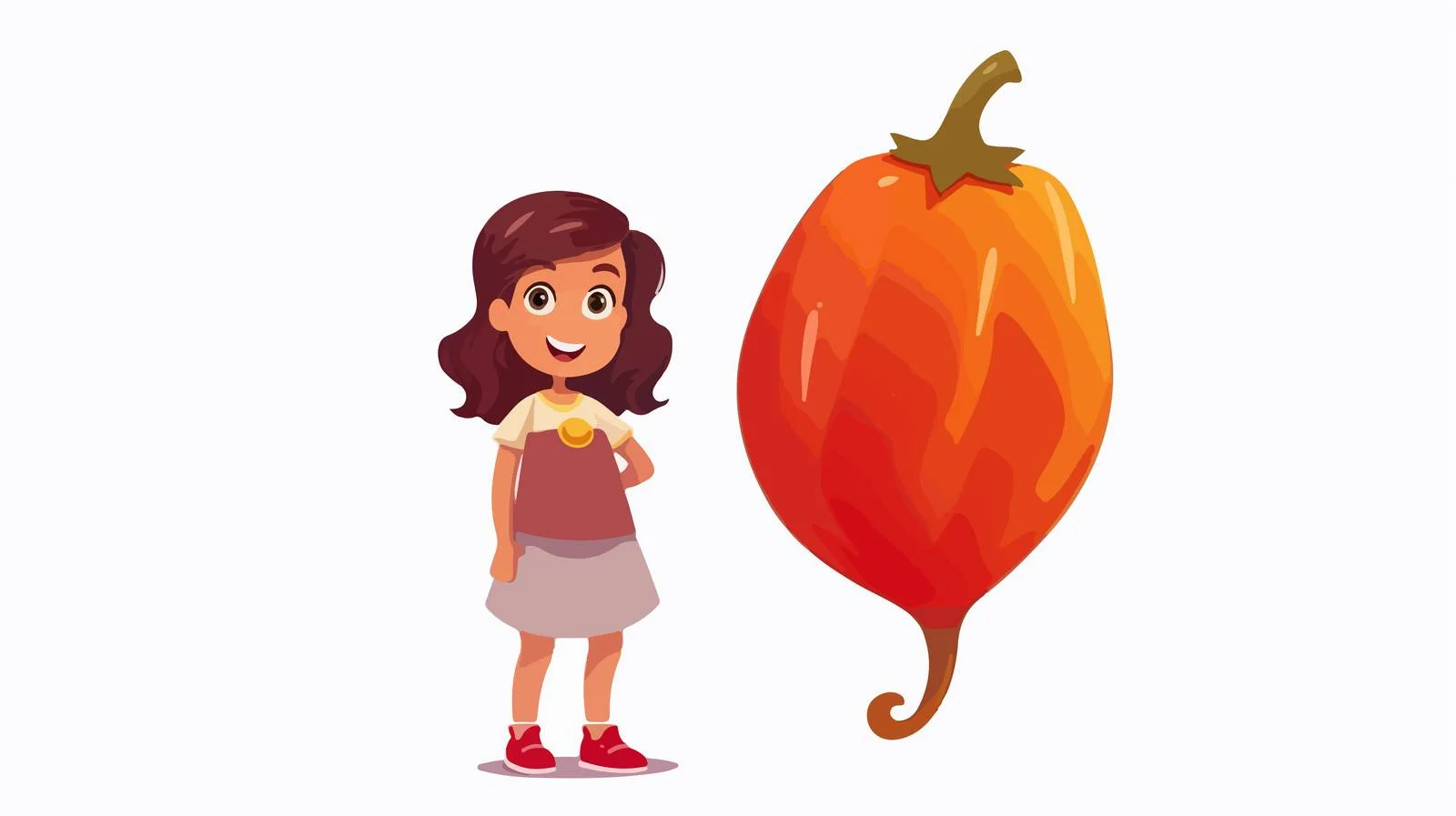Adorable Girl with Paprika Character — free download from Dotvec