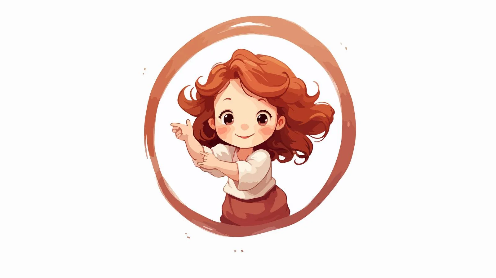 Young Artist Learning Circle Cartoon Drawing — free download from Dotvec