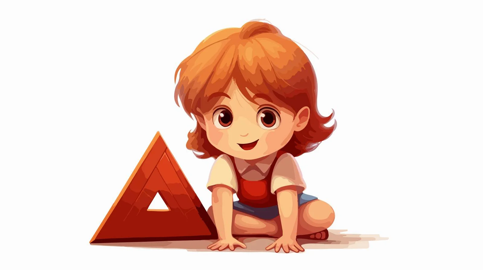 Child Learning Parallelogram Cartoons — free download from Dotvec