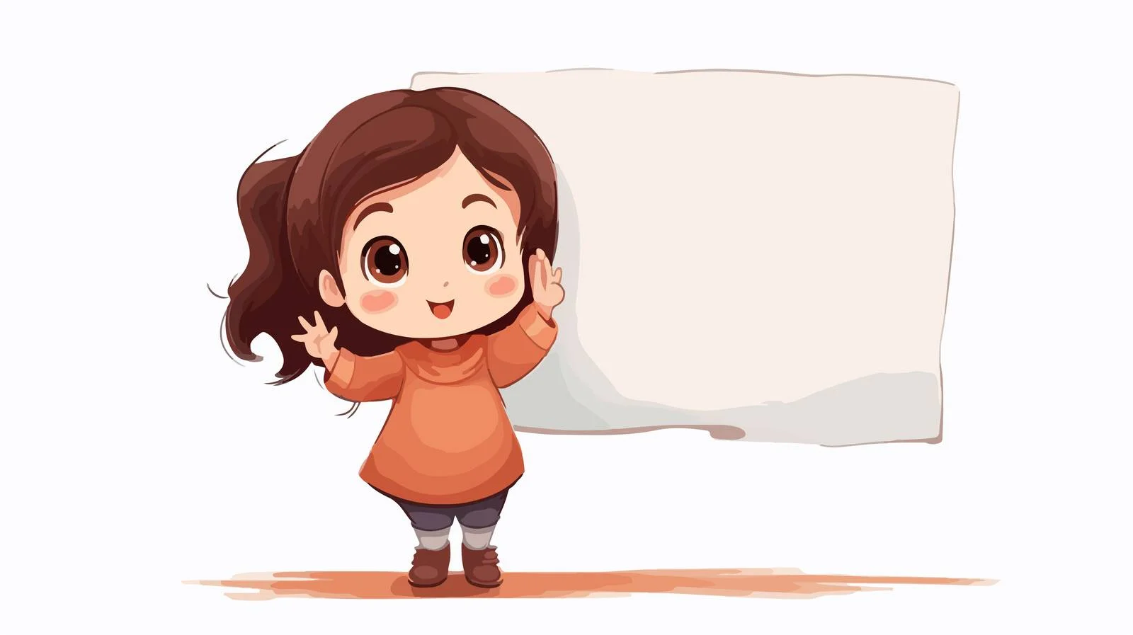 Young Artist Learning Cartoon Rectangle Drawing — free download from Dotvec