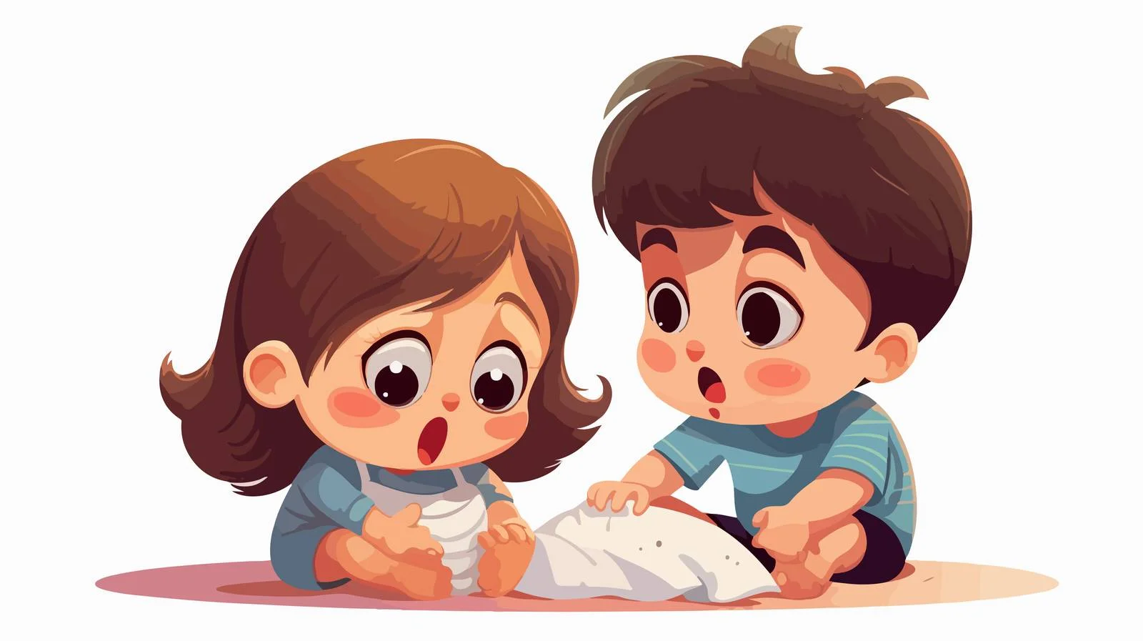 Sibling Comfort Moment — free download from Dotvec