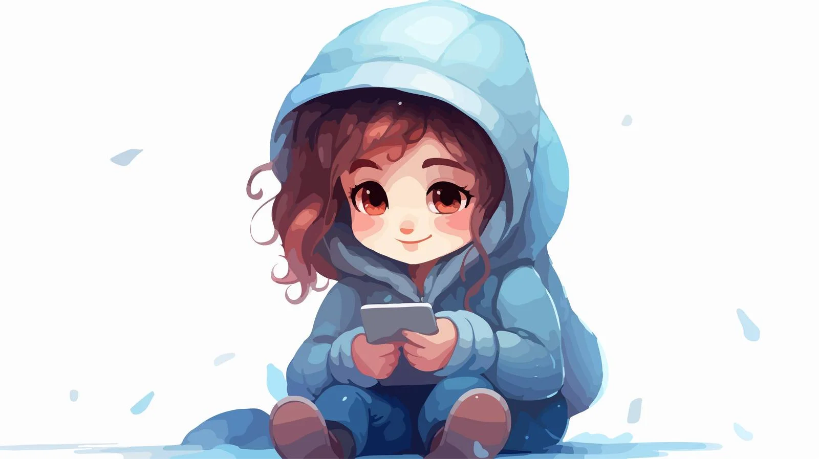 Young Girl Online Activity — free download from Dotvec