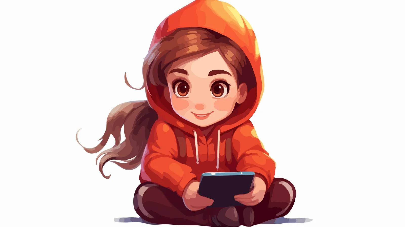Young Girl with Smartphone and Internet — free download from Dotvec