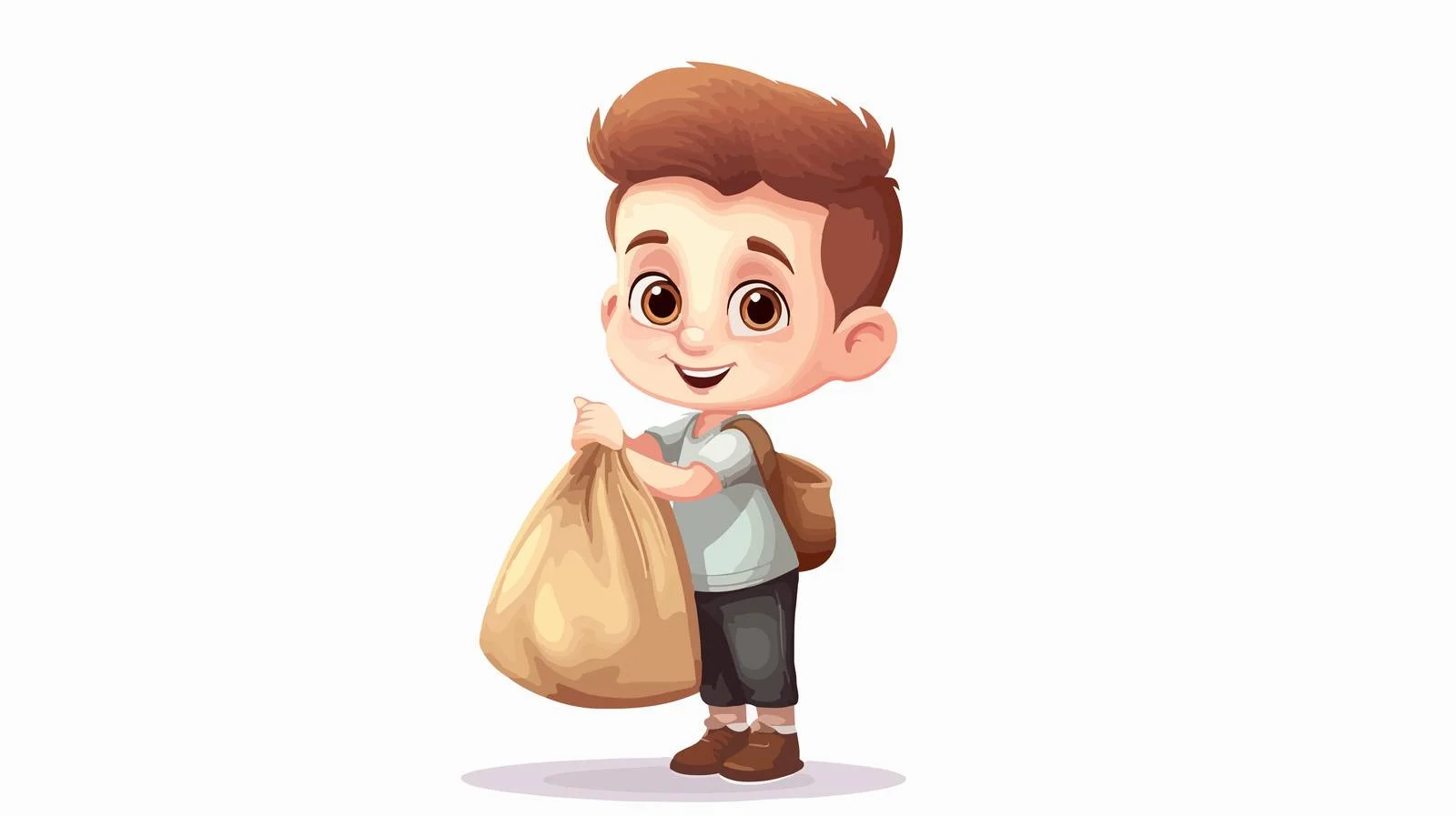 Young Boy with Cash and Coins — free download from Dotvec