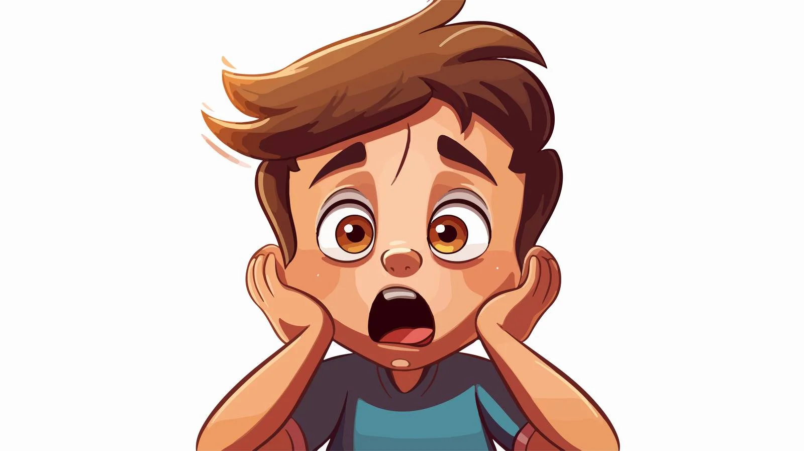 Emotionally Expressive Young Boy — free download from Dotvec