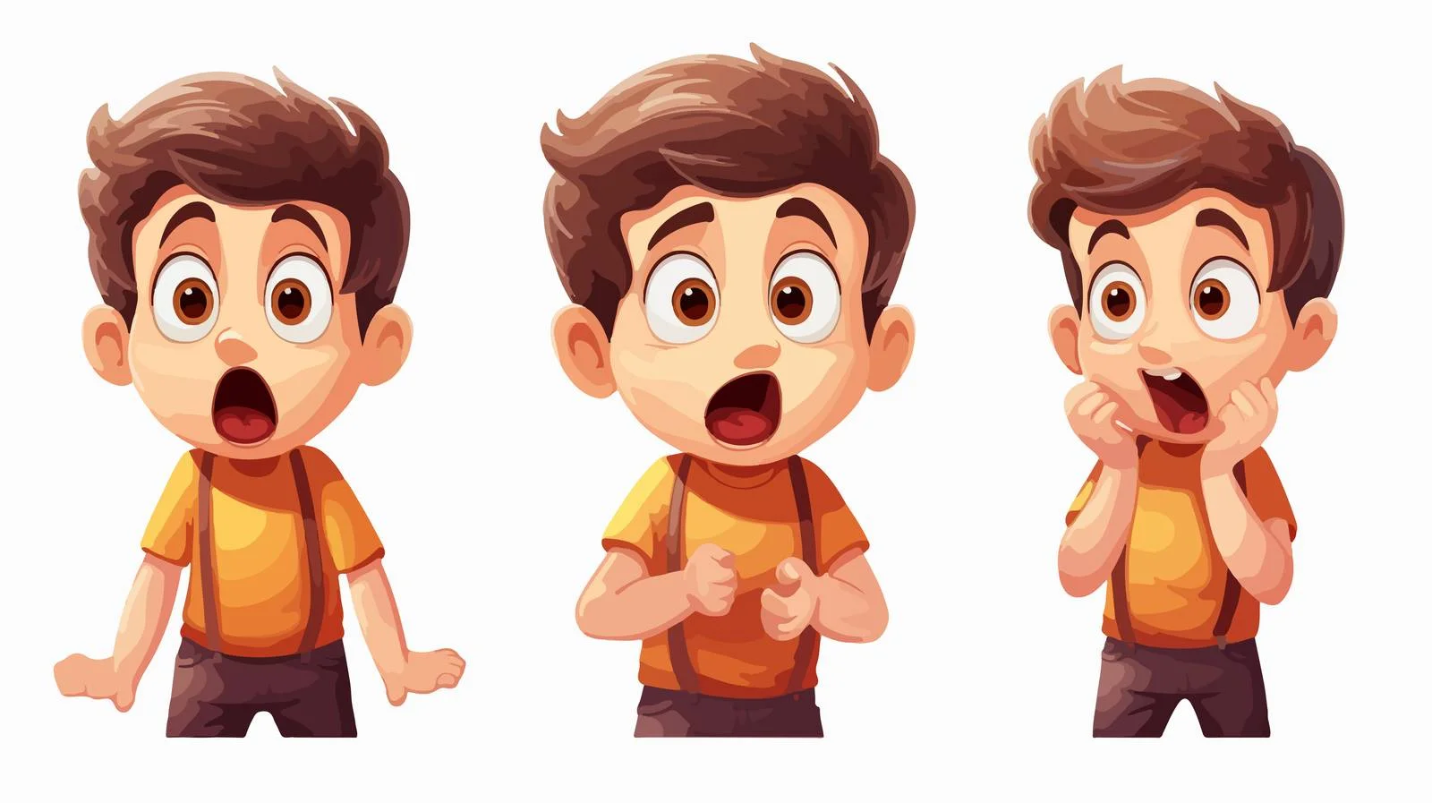 Child's Expressions: Shocked and Scared — free download from Dotvec