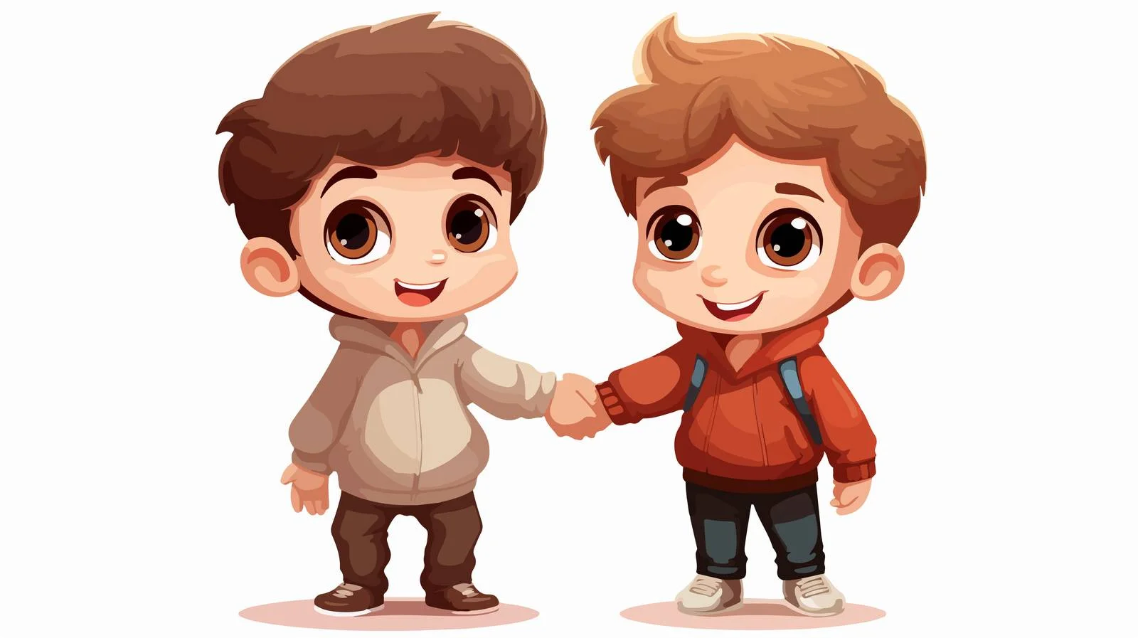 Adorable Boy Friends with Toy Car — free download from Dotvec