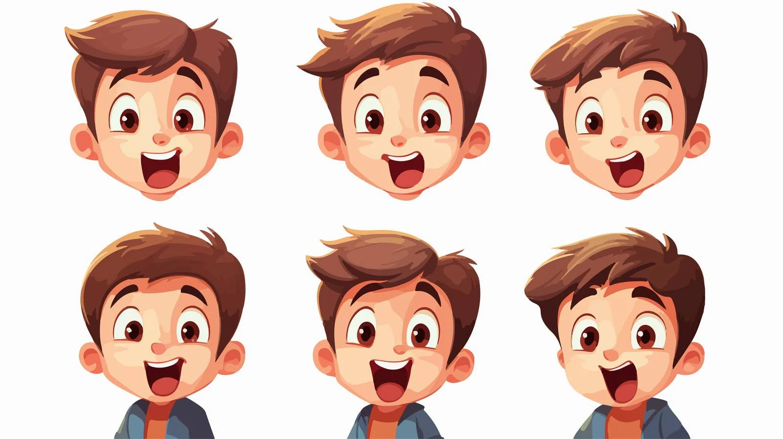 Joyful Little Boy Expression — free download from Dotvec