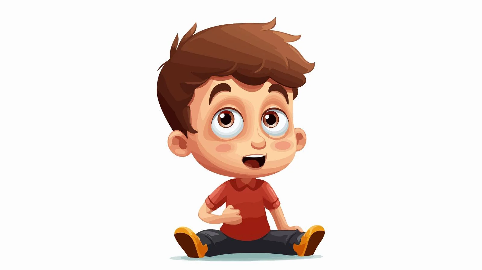 Inquisitive Kid Cartoon Illustration — free download from Dotvec