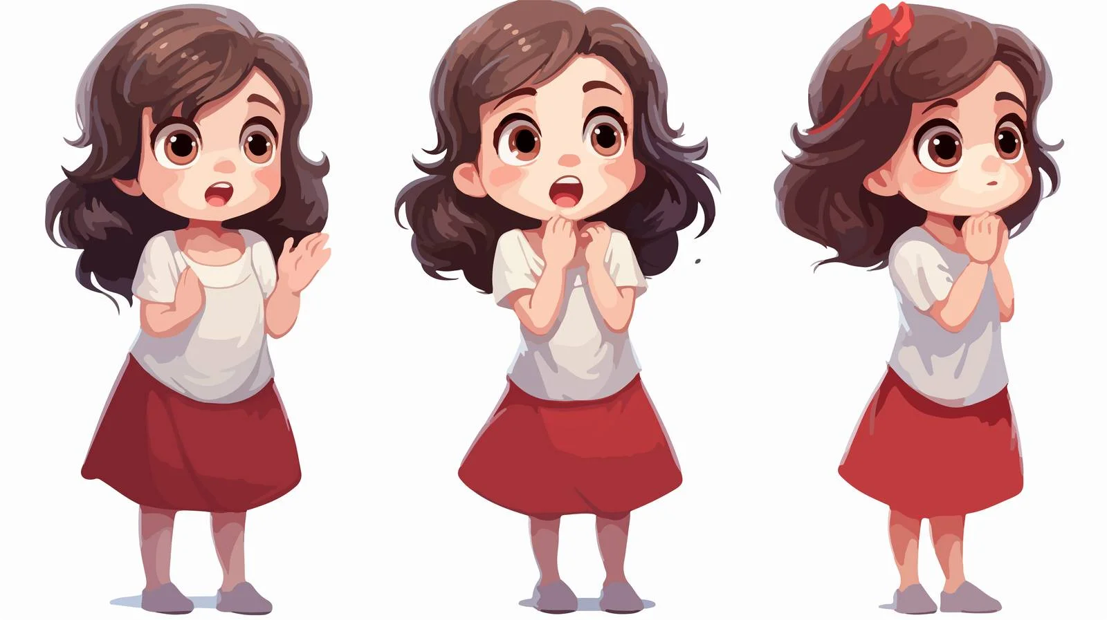 Adorable Girl Expressing Affection — free download from Dotvec