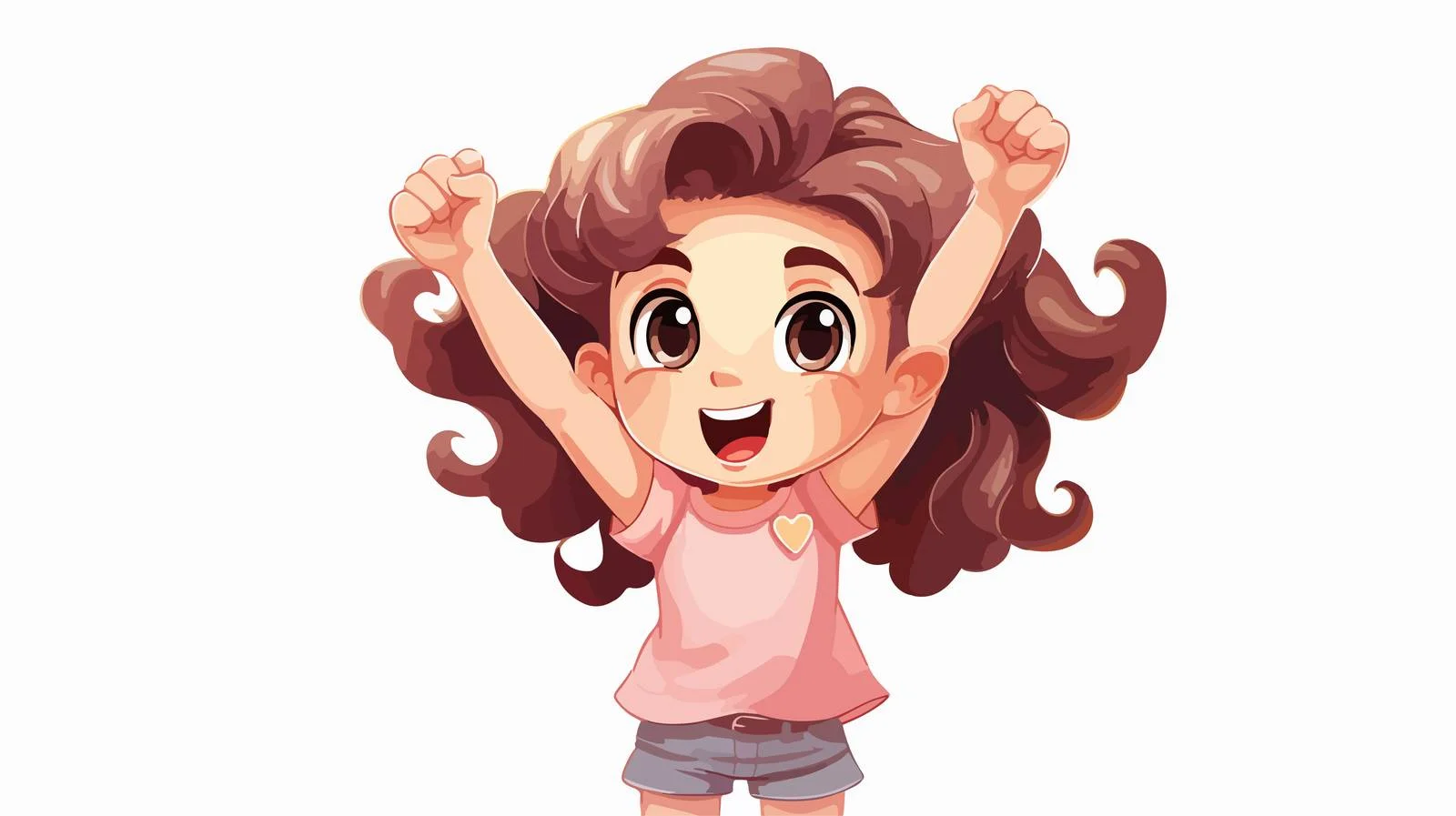 Joyful Kid Celebrates Victory — free download from Dotvec