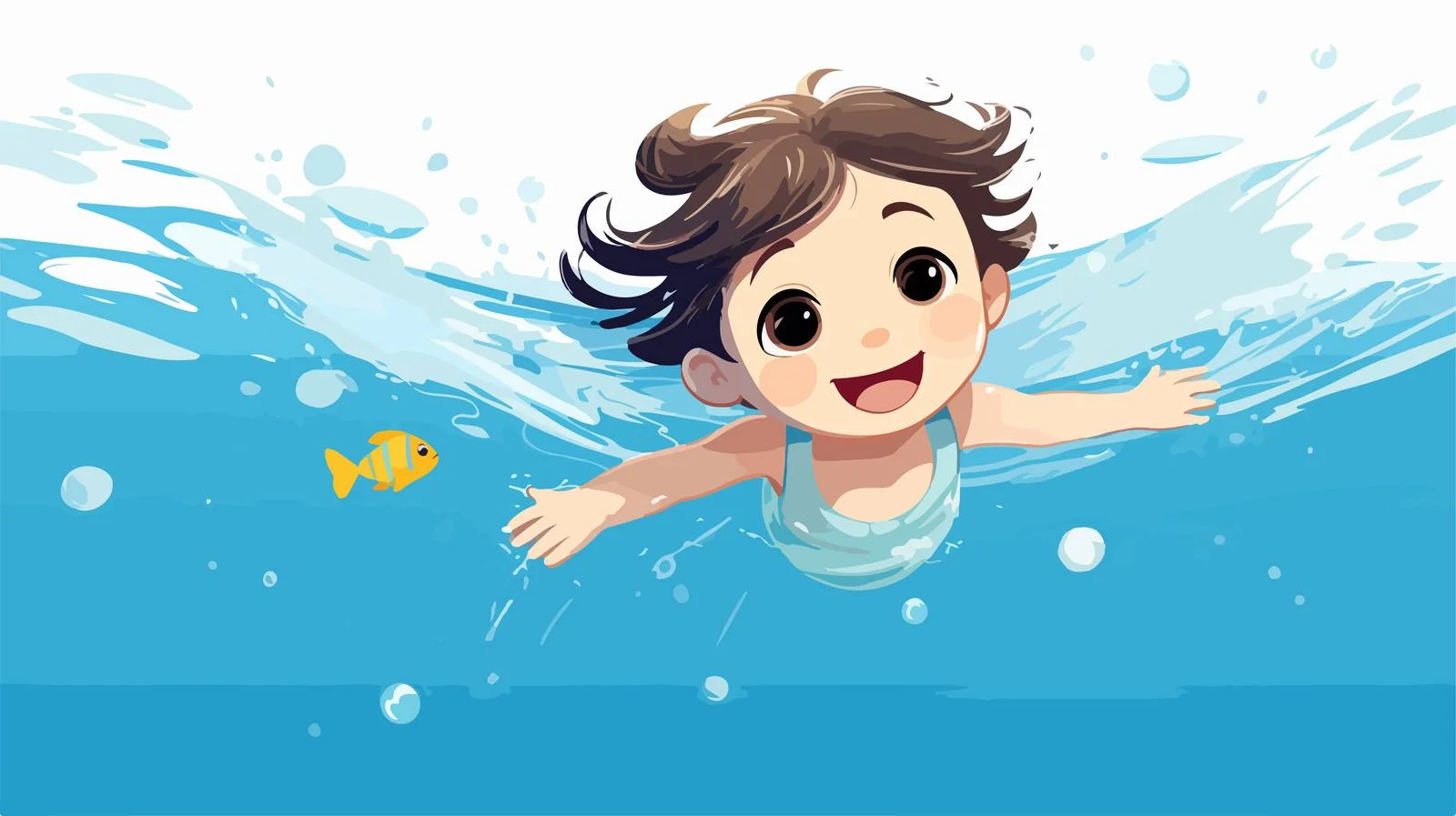 Joyful Underwater Summer Swim — free download from Dotvec