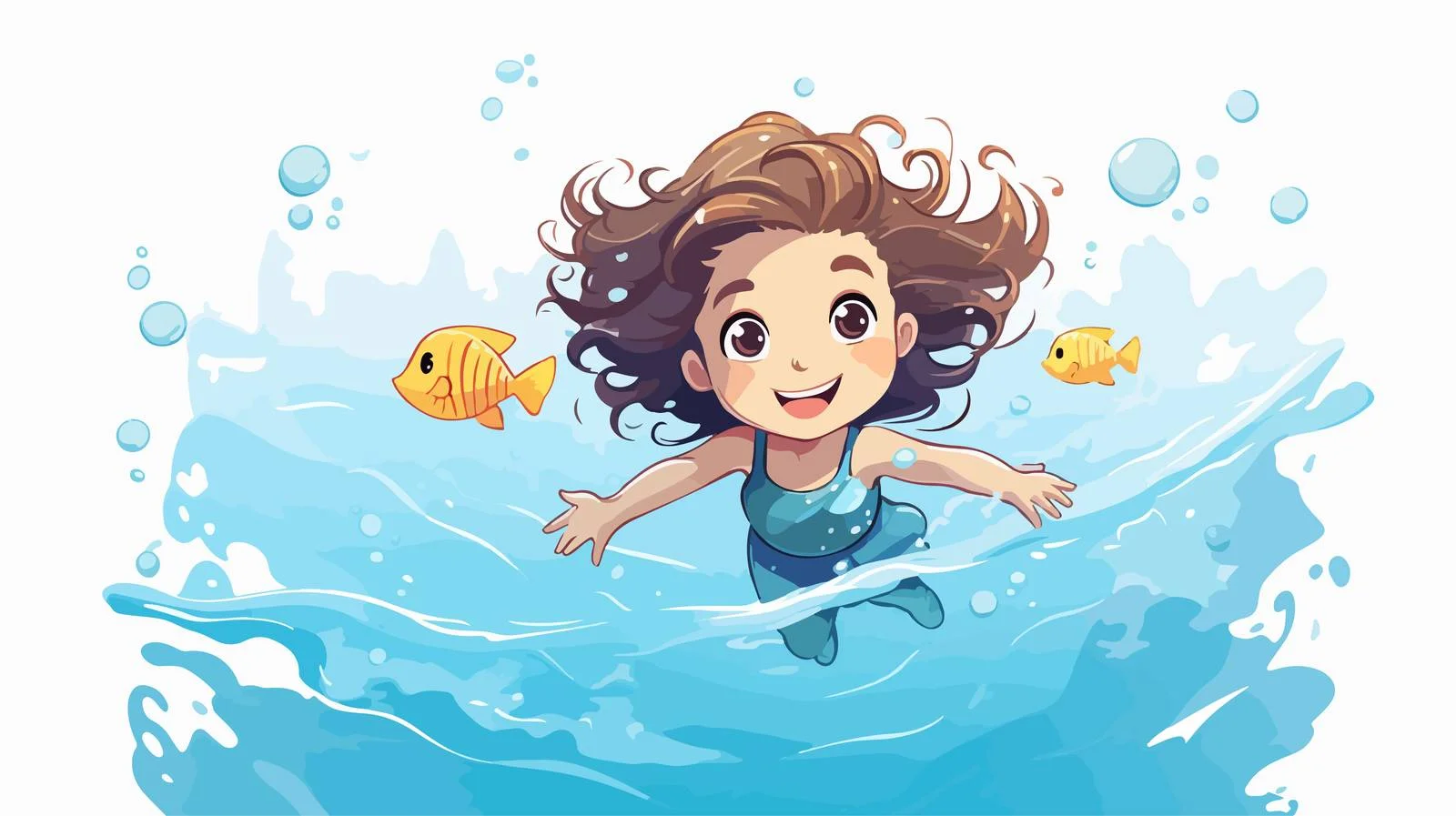 Child Swimming Underwater on Summer Holiday — free download from Dotvec