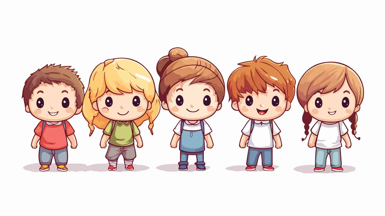 Kids Drawing Together on Wall — free download from Dotvec