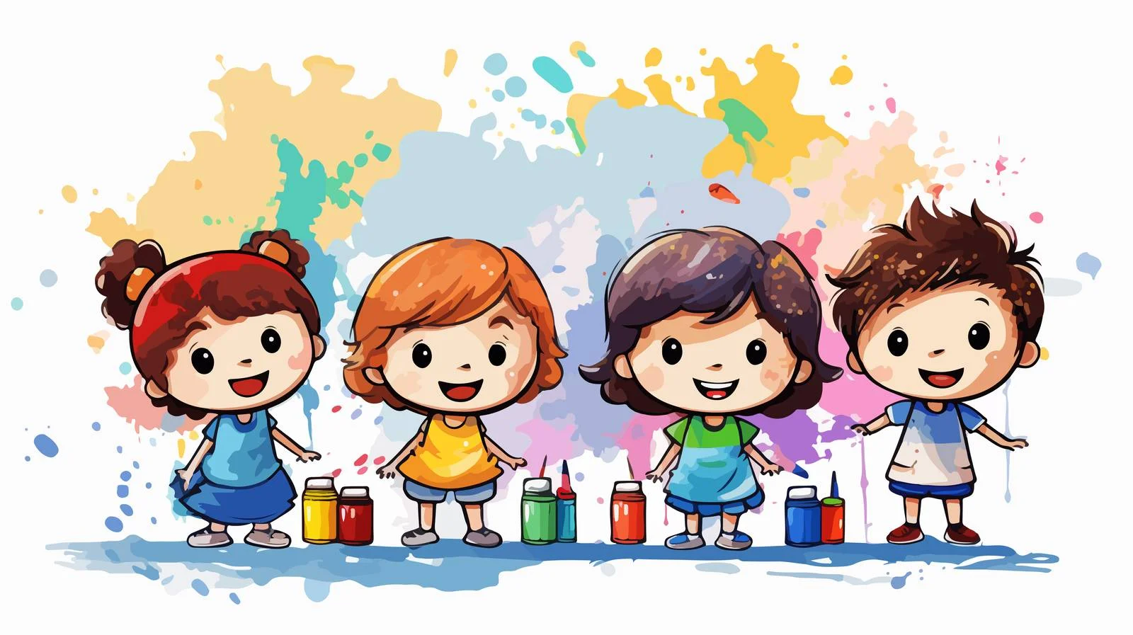 Creative Kids Wall Drawing Activity — free download from Dotvec