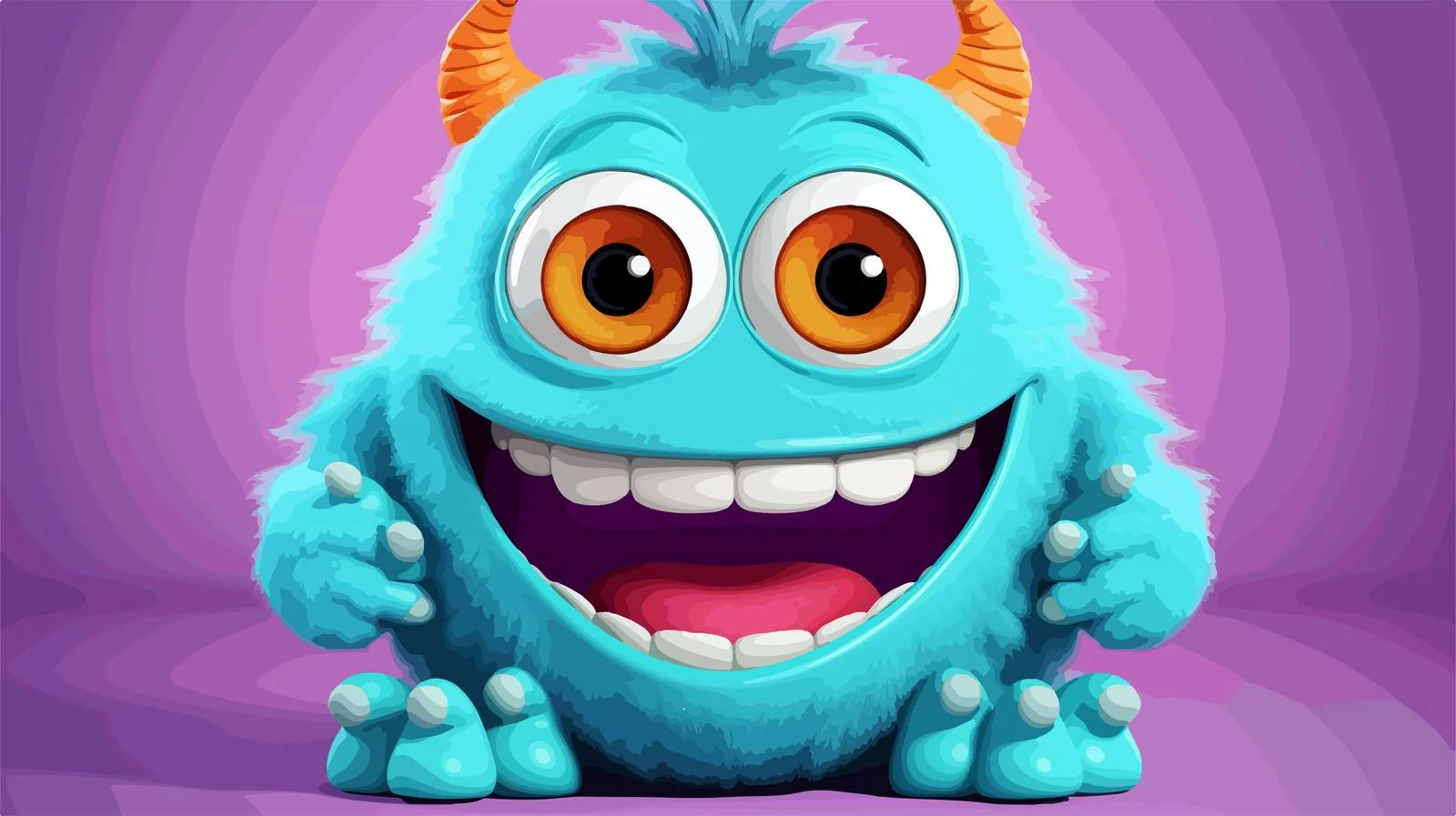 Adorable Monster Cartoon Character Vector Illustration — free download from Dotvec