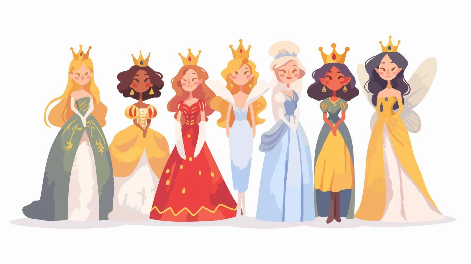 Enchanted Little Princess in Elegant Attire — free download from Dotvec