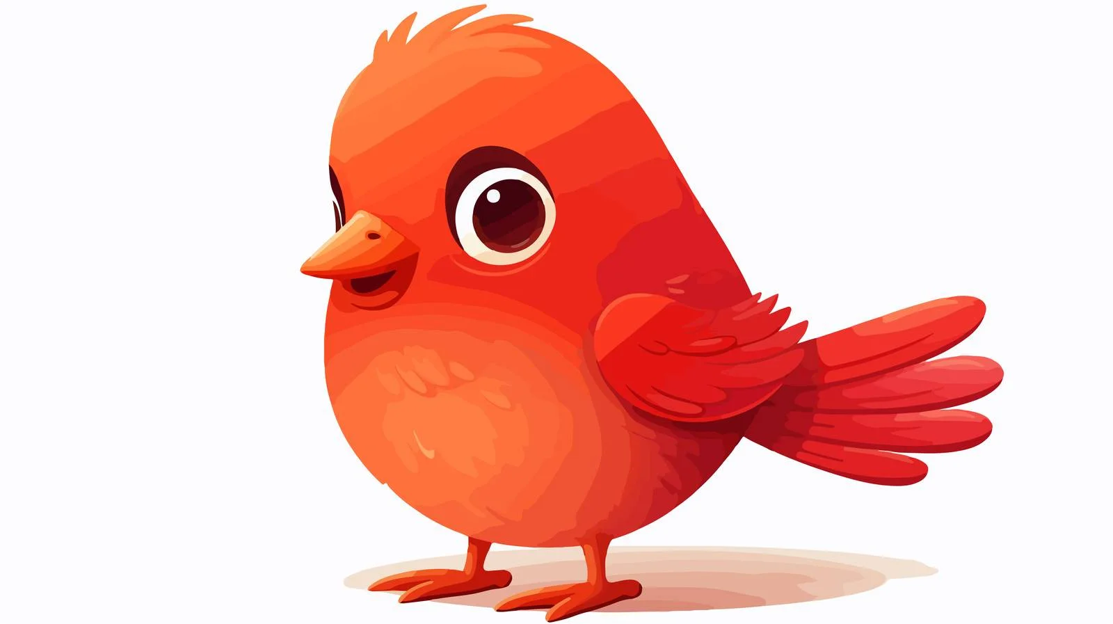 Vibrant Little Red Bird Image — free download from Dotvec
