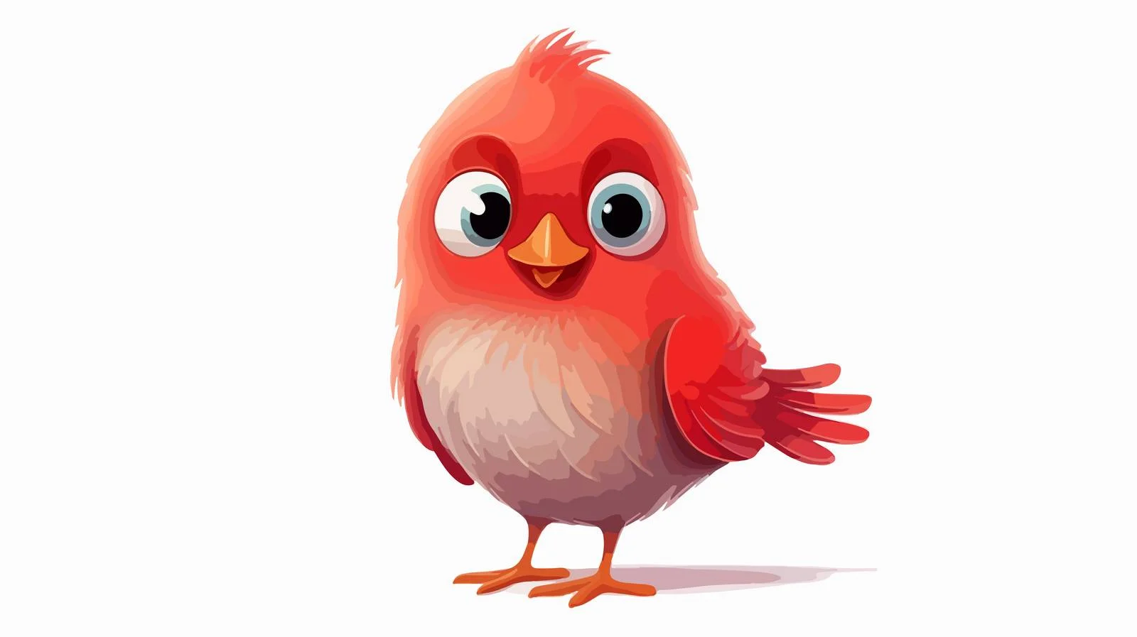 Vibrant Little Red Bird Image — free download from Dotvec