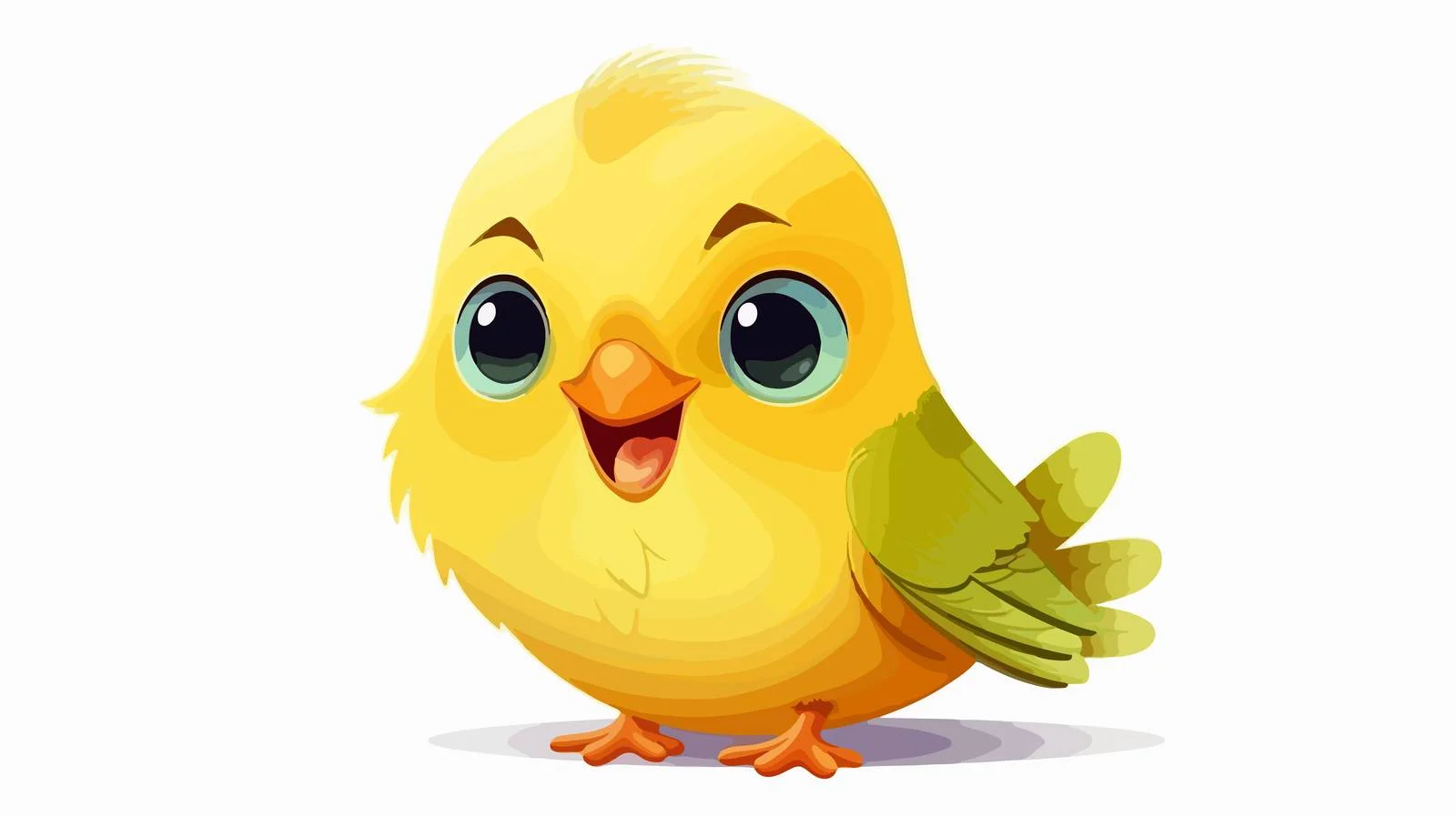 Adorable Yellow Bird — free download from Dotvec
