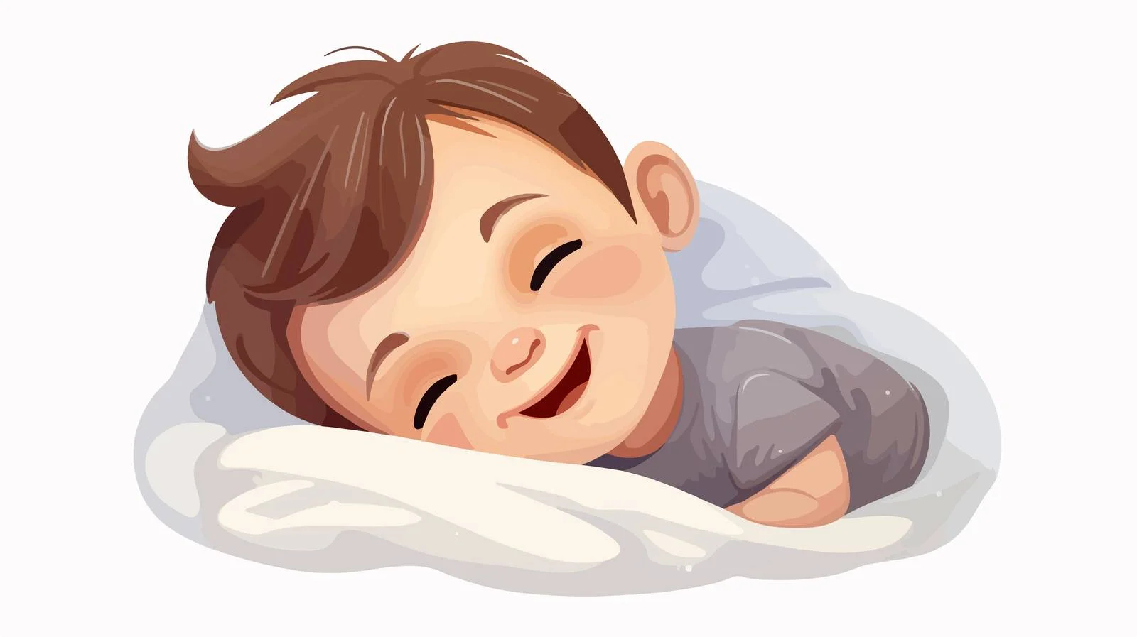 Adorable Sleeping Baby Cartoon Vector Illustration — free download from Dotvec