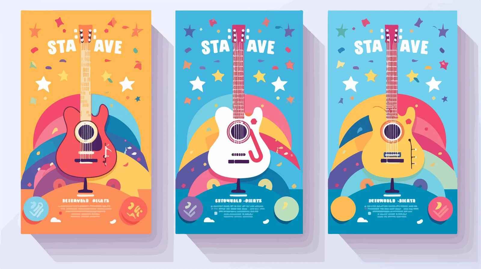 Cute Music Festival Poster Template — free download from Dotvec