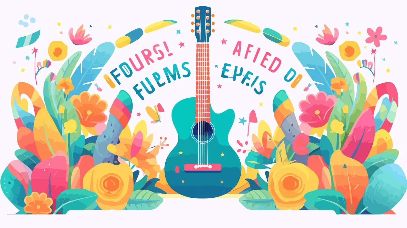 Vibrant Music Festival Poster Template — free download from Dotvec