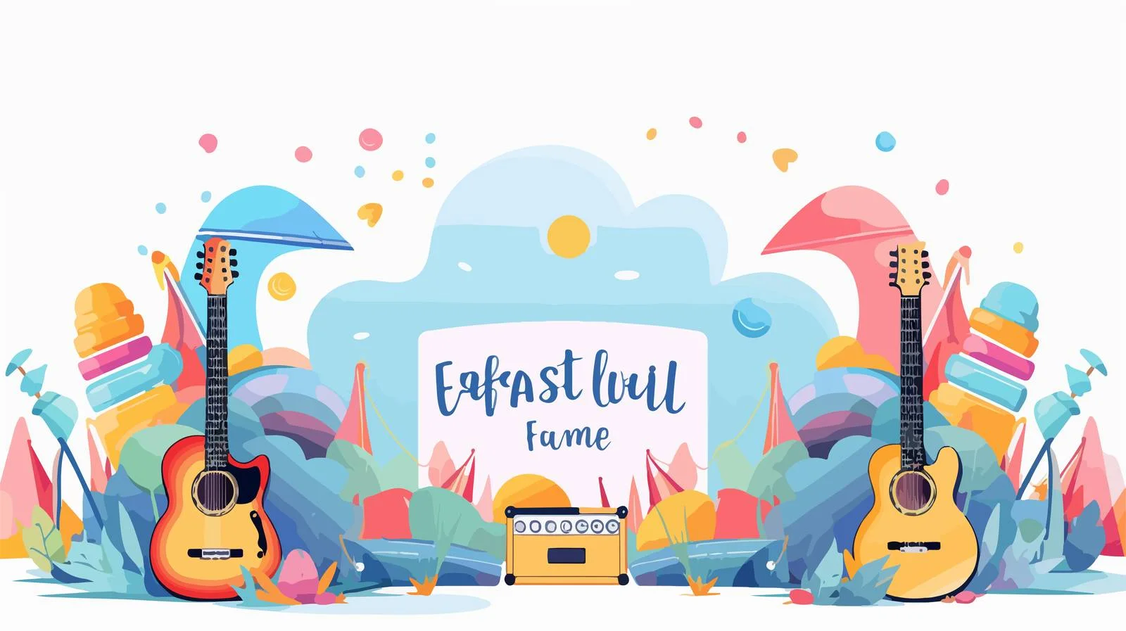 Colorful Music Festival Poster Template — free download from Dotvec