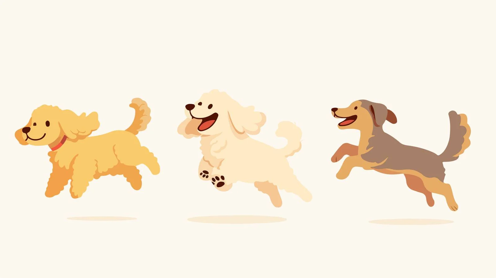 Adorable Golden and Labradoodle Playfulness — free download from Dotvec