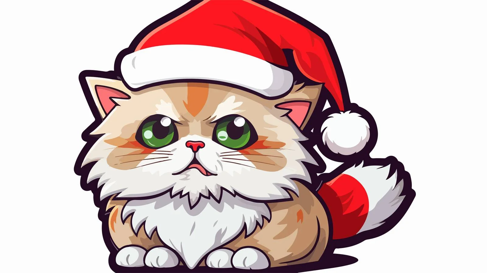 Quirky Cat Sticker — free download from Dotvec