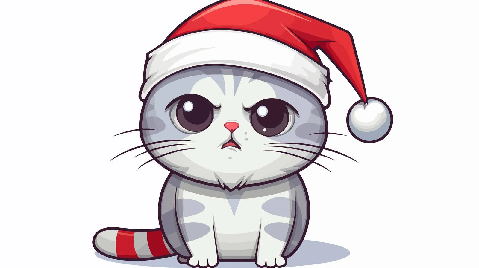 Quirky Cartoon Cat Sticker — free download from Dotvec