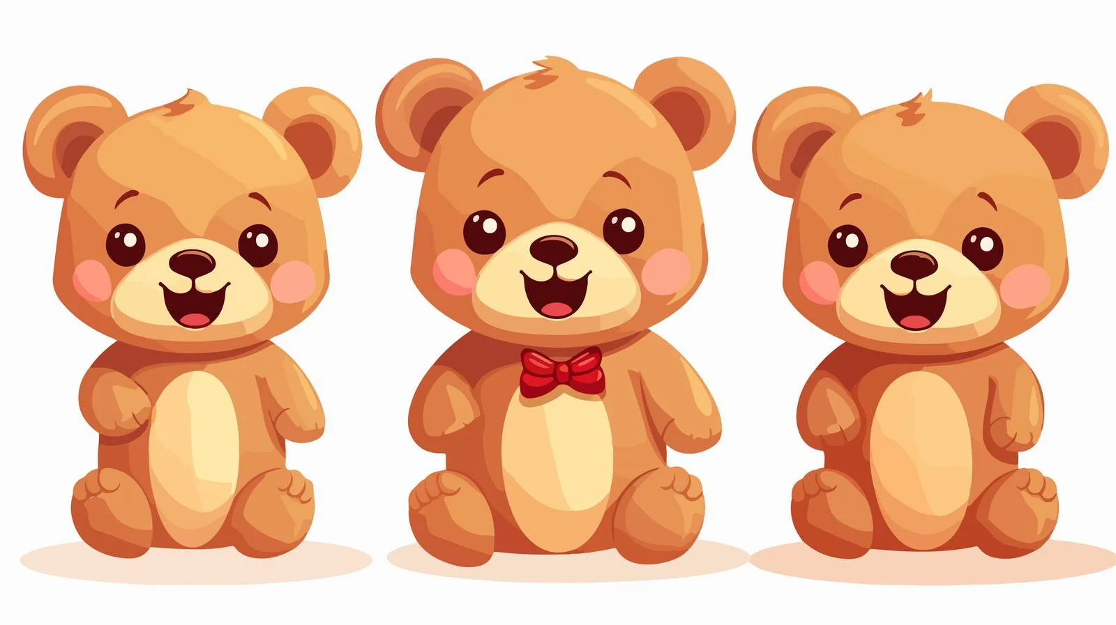 Vintage Teddy Bear Cartoon Illustration — free download from Dotvec