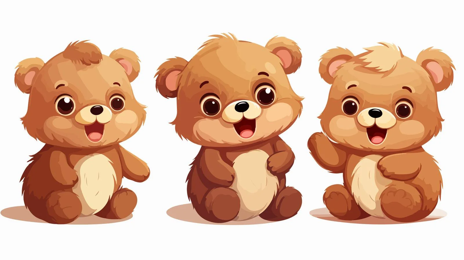 Vintage Teddy Bear Cartoon Illustration — free download from Dotvec