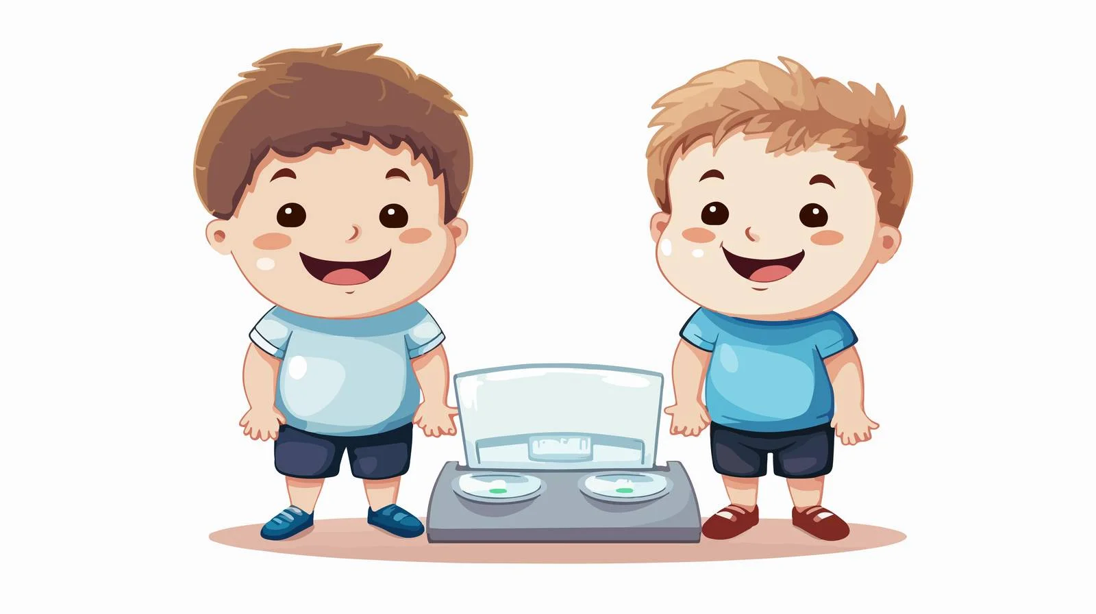 Kids Weight Scale Cartoon — free download from Dotvec