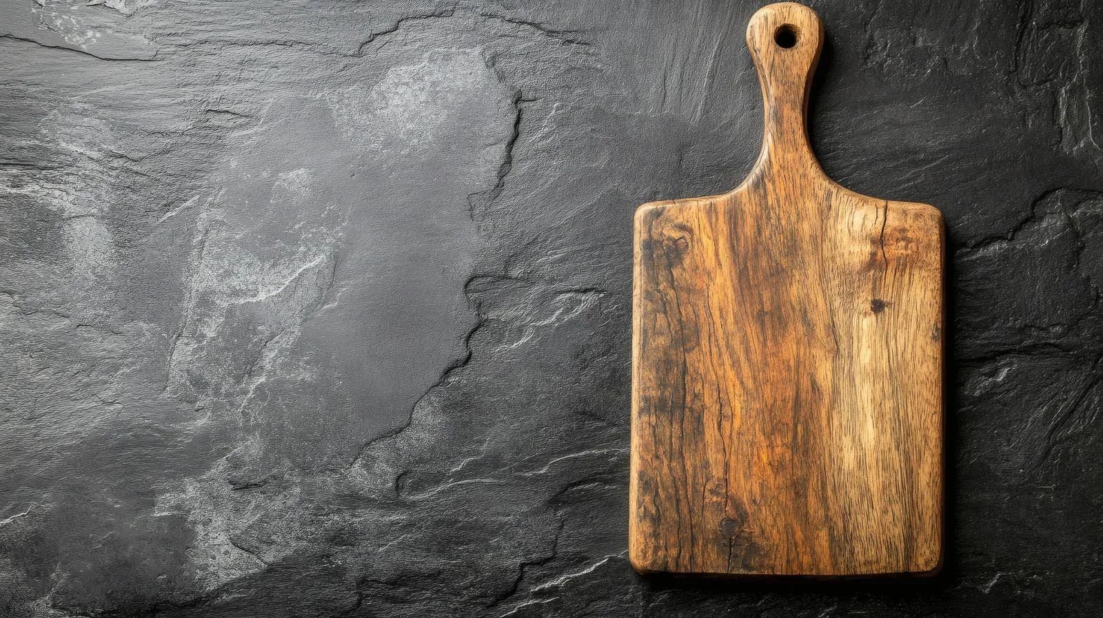 Sleek Cutting Board on Slate Background — free download from Dotvec