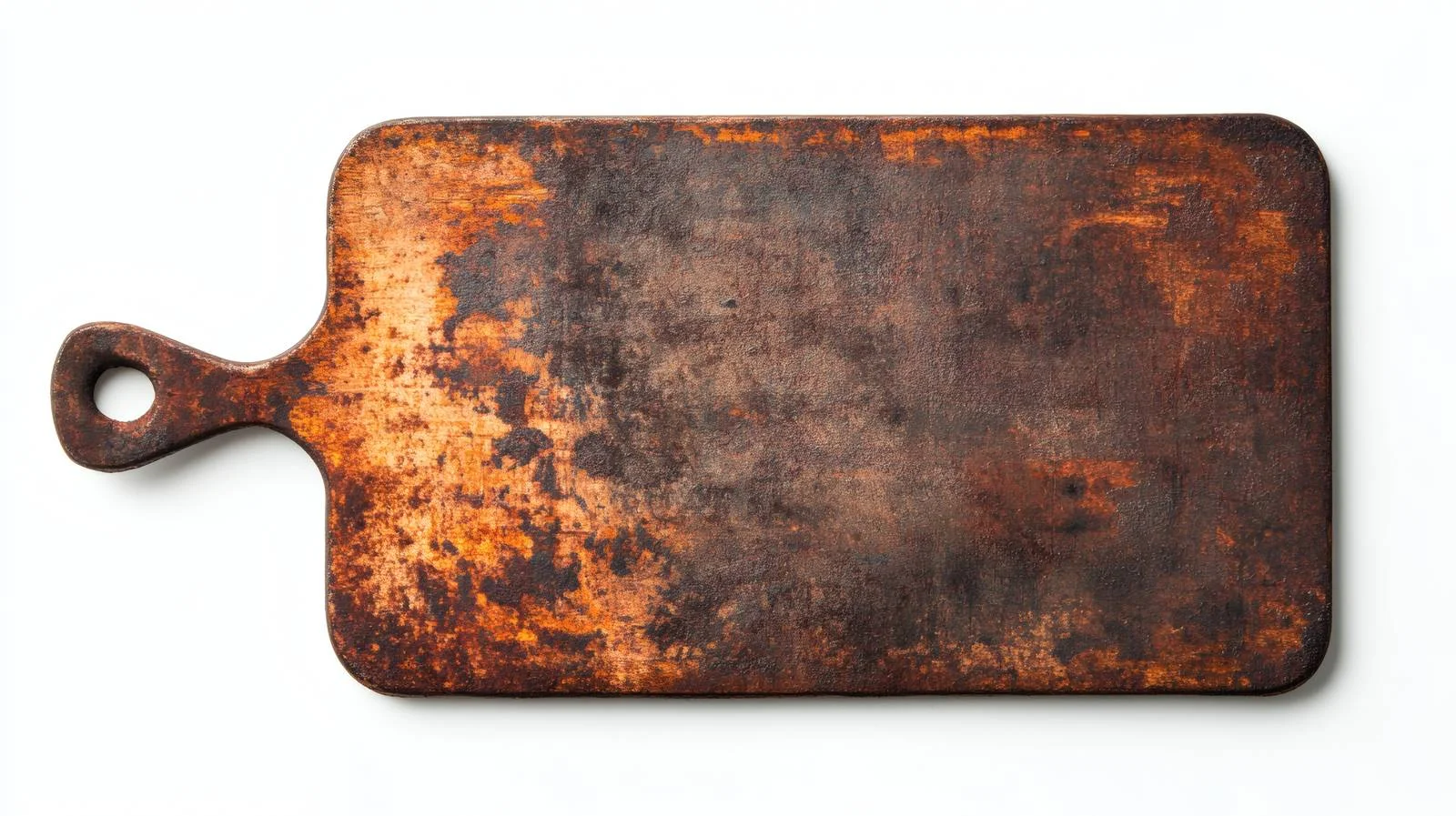 Rustic Cutting Board on Aged Metal Backdrop — free download from Dotvec