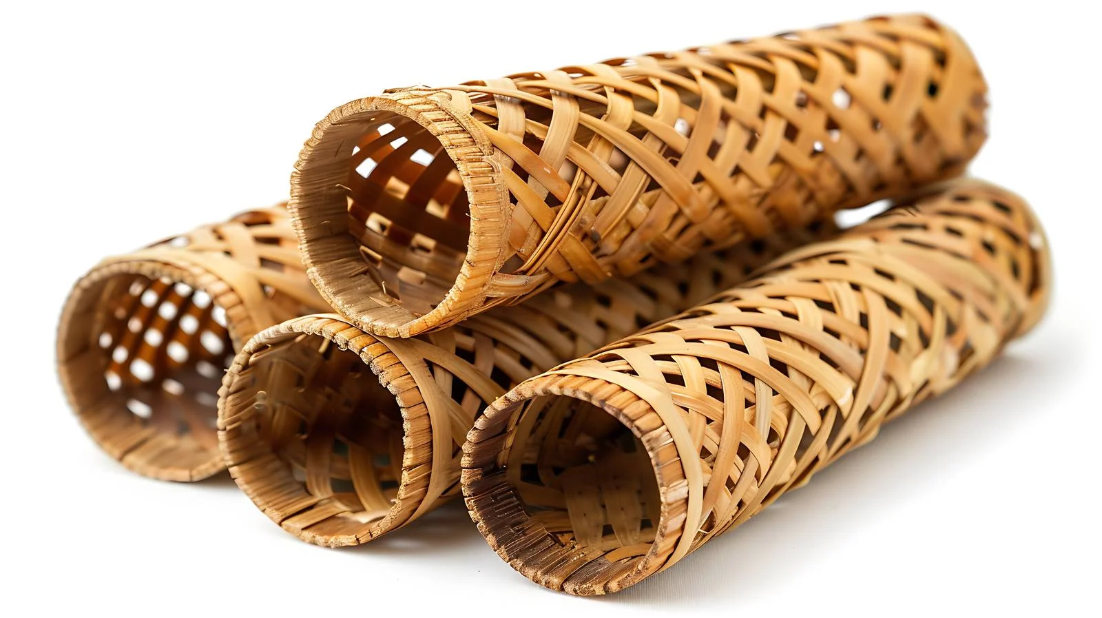 Stacked Wicker Tubes Display — free download from Dotvec