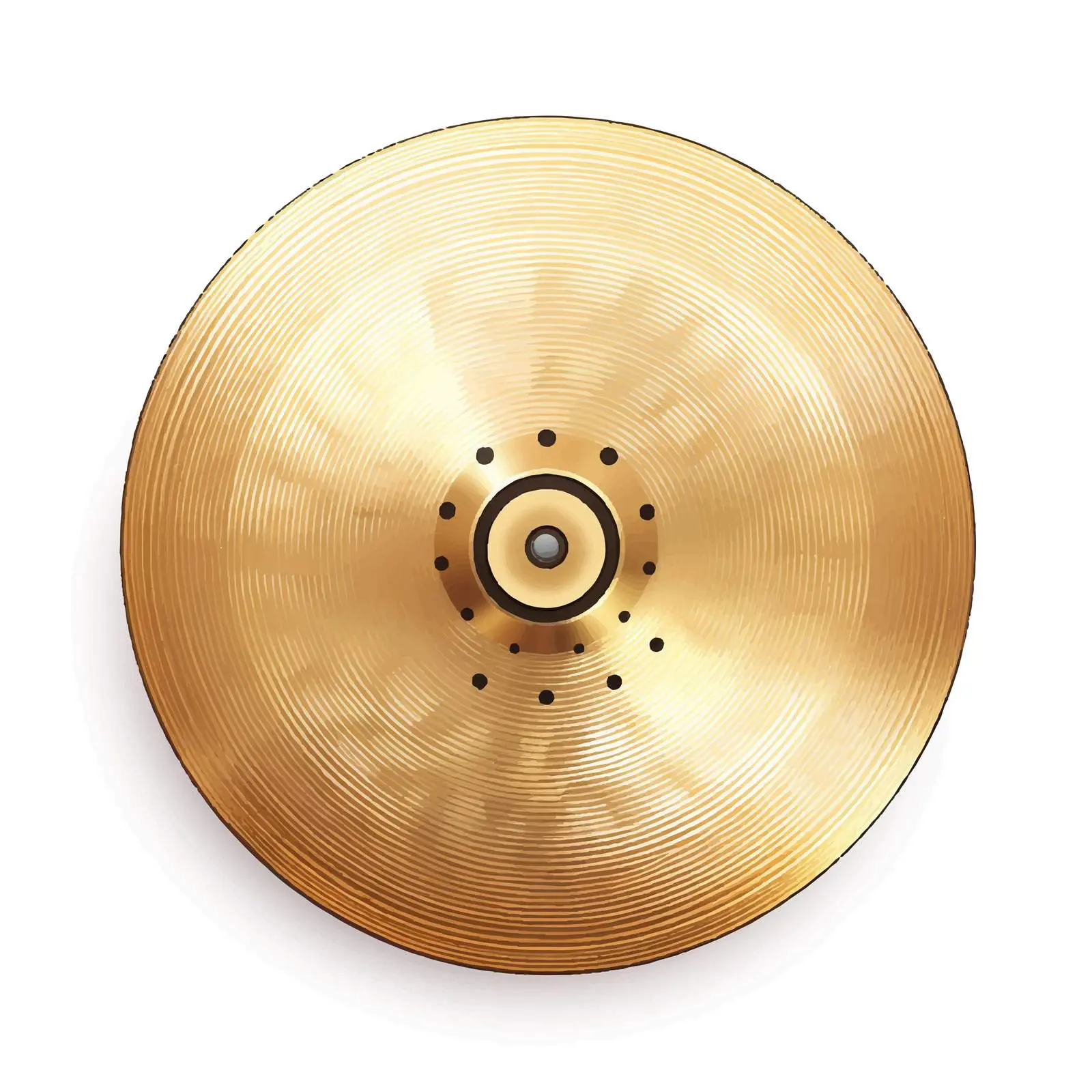 Cymbal Vector Illustration on White Background — free download from Dotvec