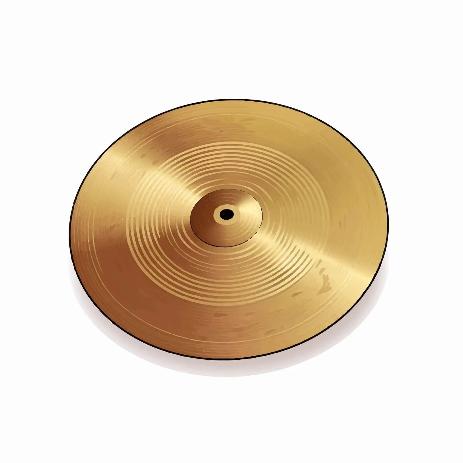 Cymbal Vector Illustration on White Background — free download from Dotvec