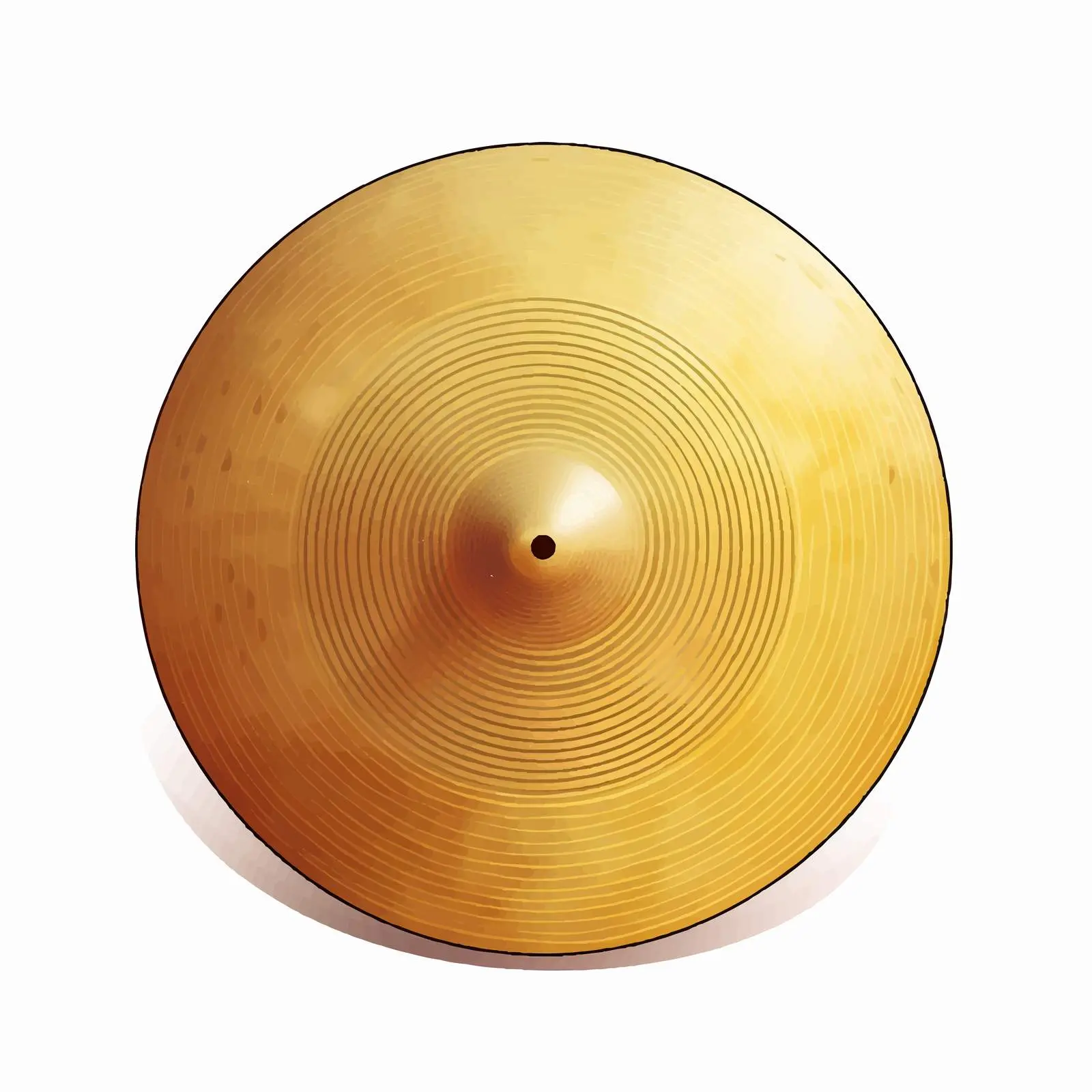 Cymbal Vector Illustration on White Background — free download from Dotvec
