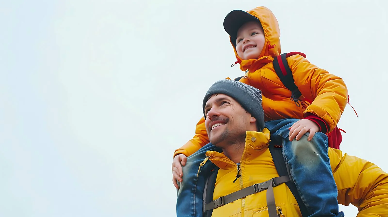 Father Carries Son in Outdoor Expedition — free download from Dotvec