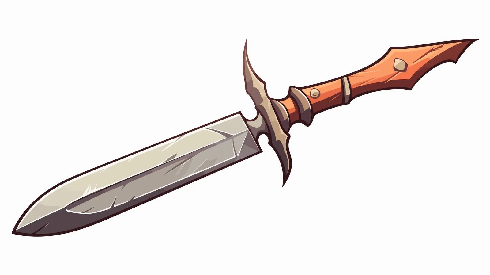 Cartoon Dagger Stock Vector Illustration — free download from Dotvec