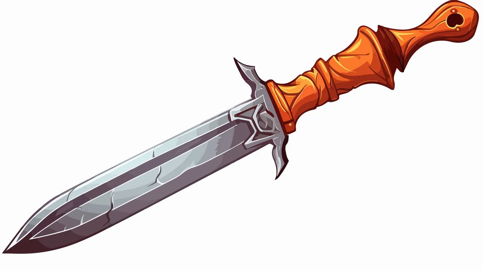 Cartoon Dagger Stock Vector Illustration — free download from Dotvec