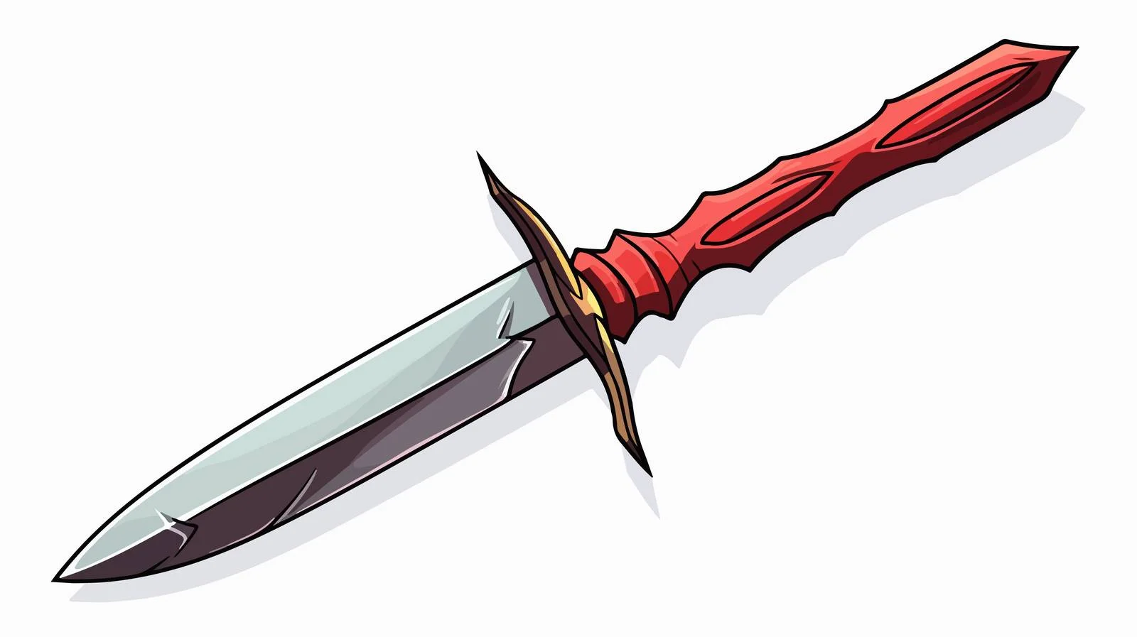 Cartoon Dagger Stock Vector Illustration — free download from Dotvec