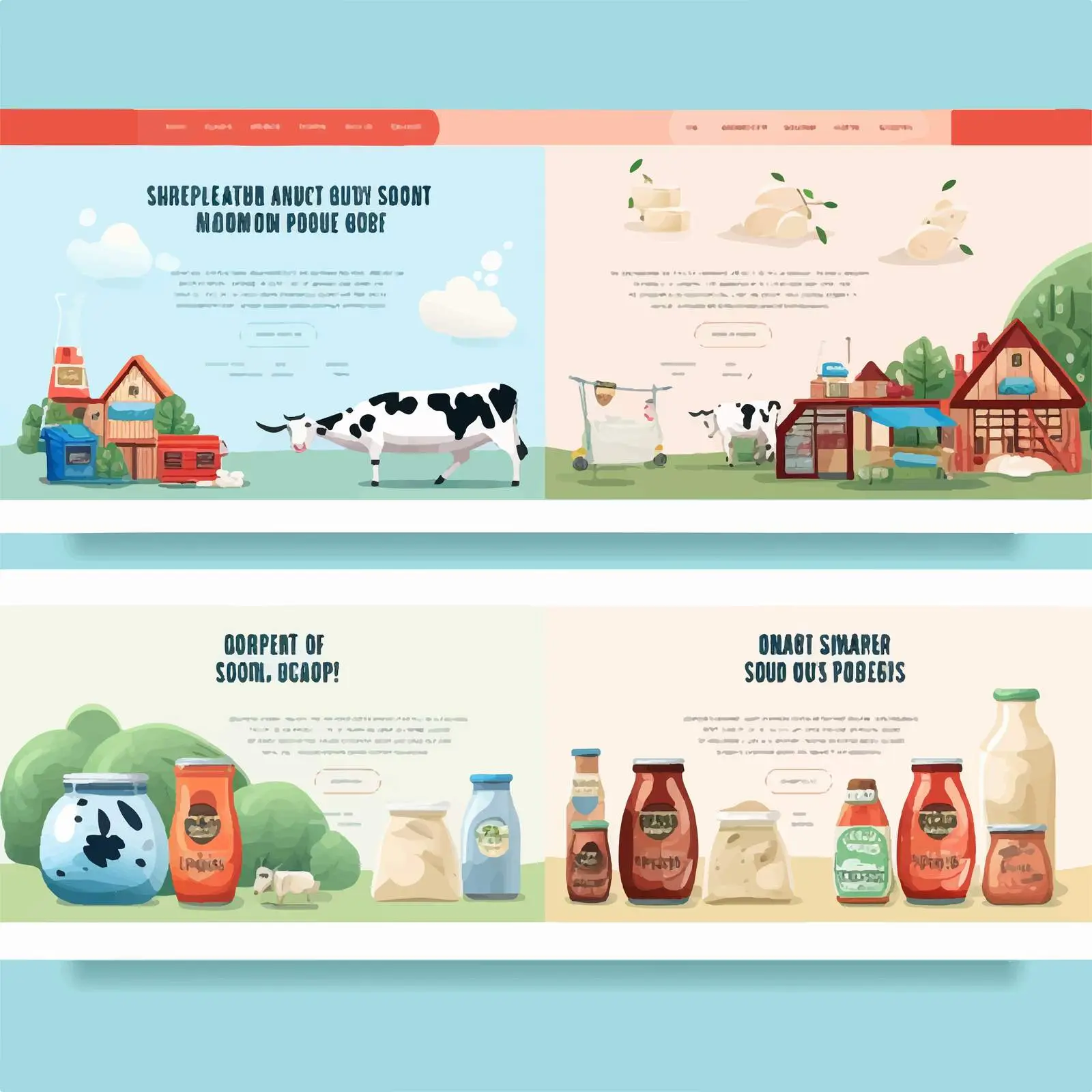Dairy Products Background Design for Web Pages — free download from Dotvec